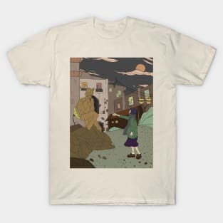 The girl who offers a cigarette to the monument T-Shirt